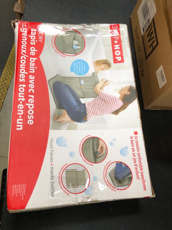 Photo 1 of Skip Hop Baby Bath All-in-One Elbow Saver and Kneeler, Moby, Grey