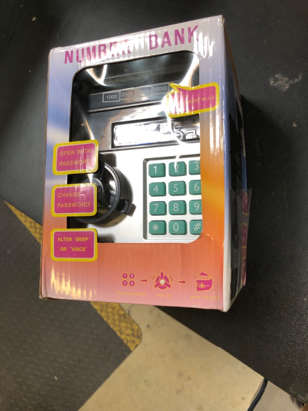Photo 1 of Cargooy Mini ATM Piggy Bank ATM Machine Best Gift for Kids,Electronic Code Piggy Bank Money Counter Safe Box Coin Bank for Boys Girls Password Lock Case (Light Pink)