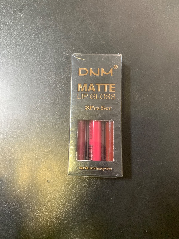 Photo 1 of evpct 3Pcs Dark Purple Red Rose pink Matte Liquid Lipstick Sets for Black Women Matte Lipstick Lip Stain Long Lasting Waterproof 24, labial mate larga duracion 24 labiales mate 24 horas originales