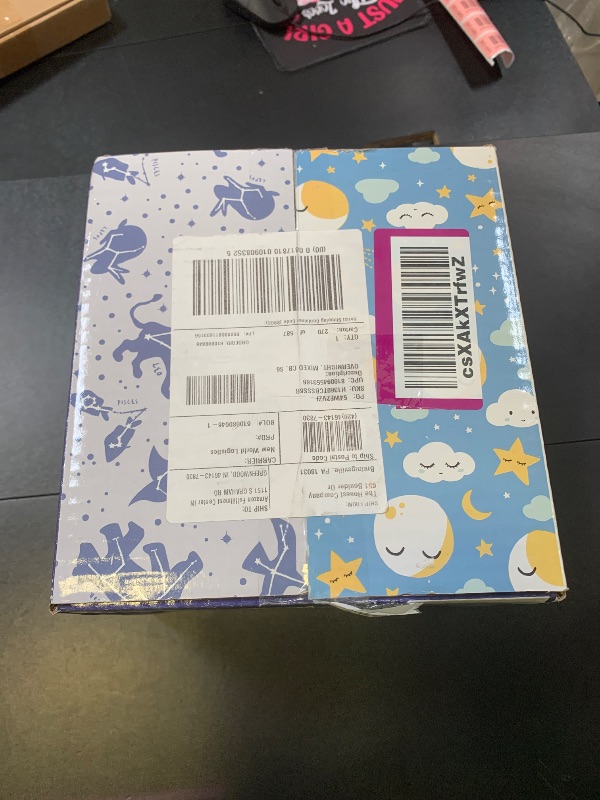 Photo 1 of The Honest Company Clean Conscious Overnight Diapers for Sensitive Skin | Hypoallergenic, Fragrance Free | Cozy Cloud + Star Signs | Club Box, Size 6 (35+ lbs), 34 Count