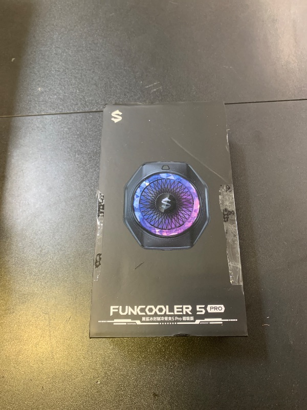 Photo 1 of Black Shark Magnetic Phone Cooler 5 Pro - 18 Addressable RGB LEDs, Detachable Grip, APP-Controlled Thermostatic Cooling Fan for iPhone MagSafe/Android/iPad -Gaming/Streaming/Photography