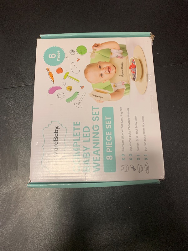 Photo 1 of UpwardBaby Led Weaning Supplies - Suction Plates for Baby - Spoons Self Feeding 6 months Bowls Silicone Plates Bowls Self Eating - Toddler/Infant First Stage BLW Utensils 6-12 Months
