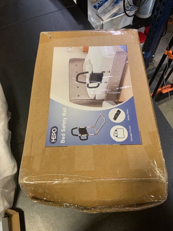 Photo 1 of HEPO Bed Rails for Elderly Adults Safety with Motion Sensor Light & Double Foamed Grab Bars, Bed Rail with Storage Bag for Fall Prevention, Fit King, Queen, Full, Twin Bed, Getting in & Out of Bed
