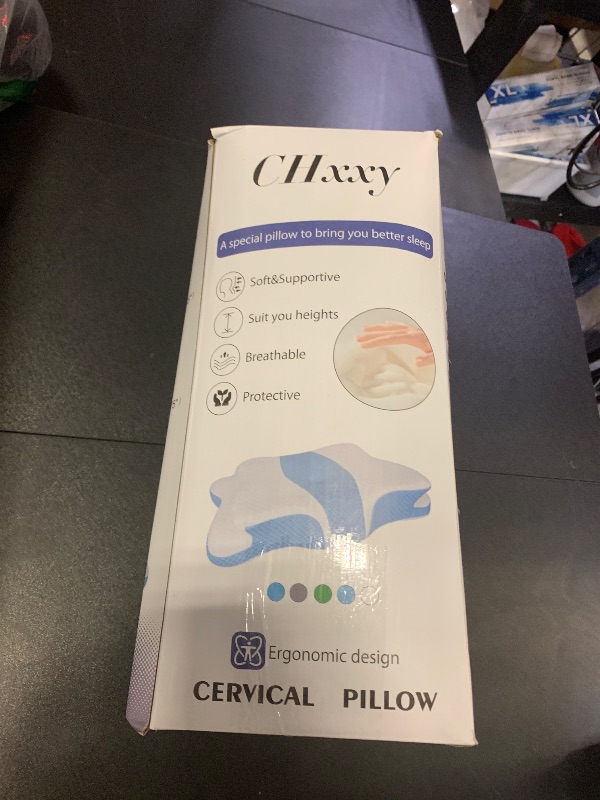 Photo 1 of CHxxy Memory Foam Pillows, Cervical Pillow for Neck and Shoulder Pain Relief, Ergonomic Contour Bed Pillow, Soft for Side Sleep Stomach Sleeping and Back Sleeper