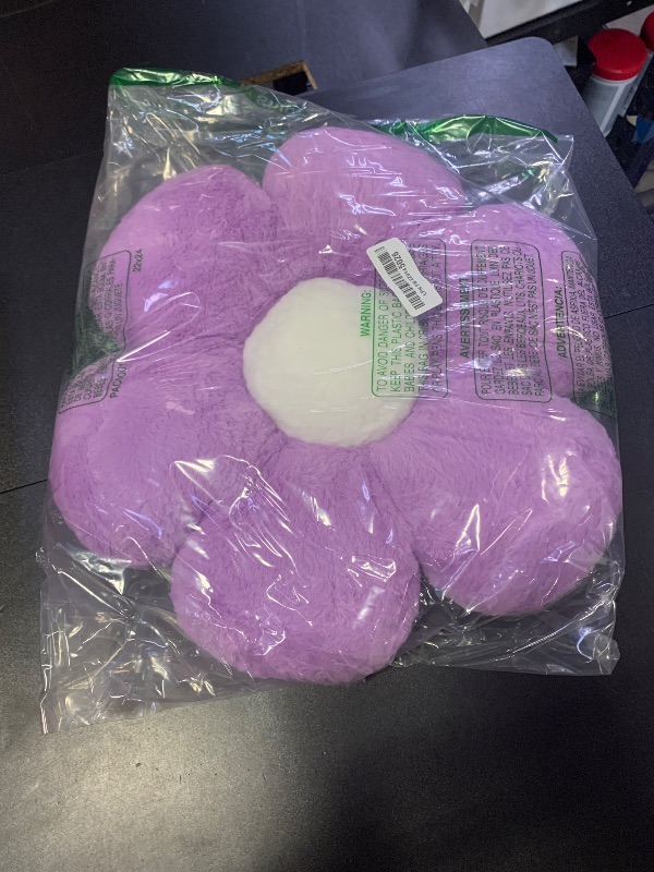 Photo 1 of 17.7 Inch Yellow Flower Pillow – Daisy Shaped Cute Decorative Throw Pillow, Soft Floral Seating Cushion Floor Pillows for Sofa, Bed, Chair & Room Decor