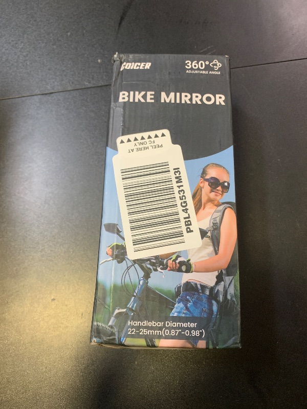 Photo 1 of 2pcs Bike Mirror Handlebar Mount 360° Adjustable, Wide Rear View Mirror Bicycle Mirrors for Handlebars with Scratch Resistant Glass, Bike Rear View Mirror for Scooter, Motorcycle, Bike Accessory