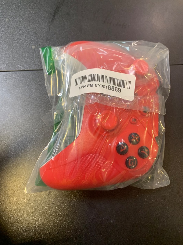 Photo 1 of Dinosoo Wireless Controller for Xbox Series X|S, Xbox One & Windows 10/11 Steam Games, Bluetooth, Dual Vibration, TURBO, Macro, 3.5mm Audio Jack Red - Upgrading with a PC before connecting to X-box