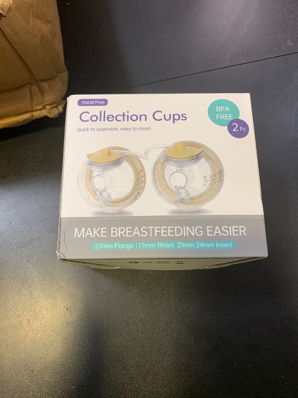 Photo 1 of PumpMom-us Wearable Breast Pump Collection Cup Compatible with Spectra S1 S2 9 Plus and SG, Replace Pump Kits 27mm Flange and 17/19/21/24mm Insert Included