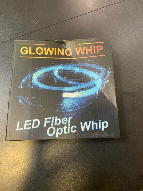 Photo 1 of LED Fiber Optic Whip Dance, 6ft Swiveling Led Whip, 42 Different Lighting Effects, Metal Handle Pixel Whip, Suitable for Concerts, EDM, Rave Party, Live Performances, Gifts for Female Friends