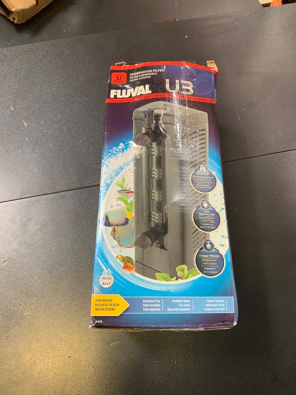 Photo 1 of Fluval U3 Underwater Filter – Designed for Freshwater and Saltwater Aquariums, Also Ideal for Terrariums and Turtle Tanks
