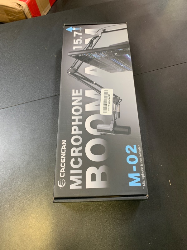 Photo 1 of CACENCAN Boom Arm, 360° Rotatable Microphone Stand with Desk Mount, Foldable Desk Mic Arm with 3/8'' to 5/8'' Screw Adapter, Microphone Arm for Live Streaming, Gaming, Podcasting