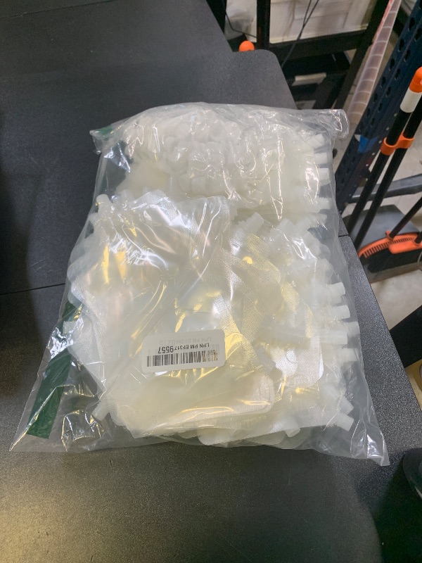 Photo 1 of 100 Pcs Plastic Flasks,8 Oz Concealable and Reusable Drink Pouches,Leak Proof Plastic Drinking Flasks for Travel Outdoor Sports Concerts Events