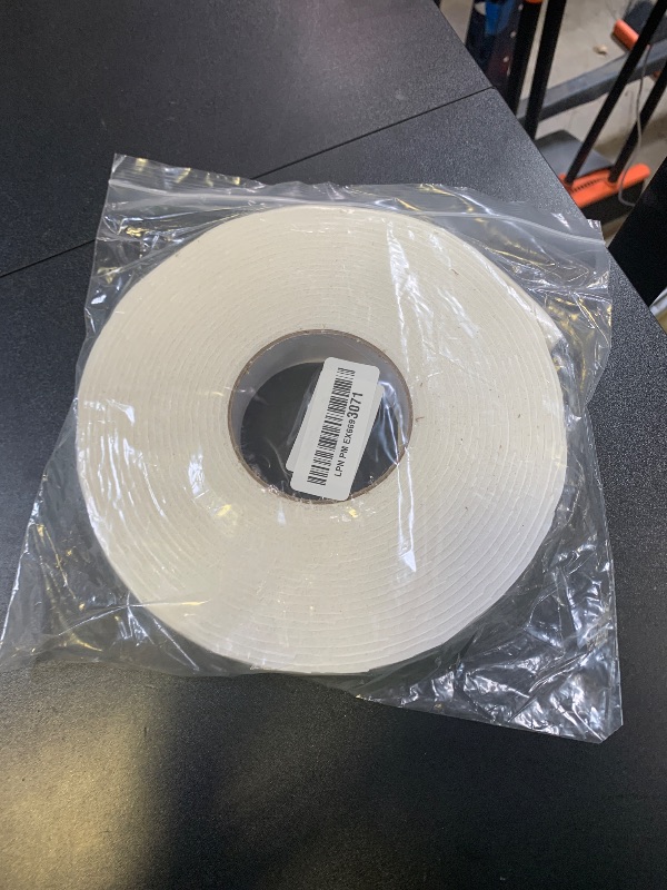 Photo 1 of ToLanbbt Double Sided Foam Tape 1.18In x 33FT, Mounting Tape Heavy Duty, Strong Adhesive Weatherproof Seal Strips for DIY Craft Picture Poster, Car & Gap Filling Mountings, Home Office Decor (White)