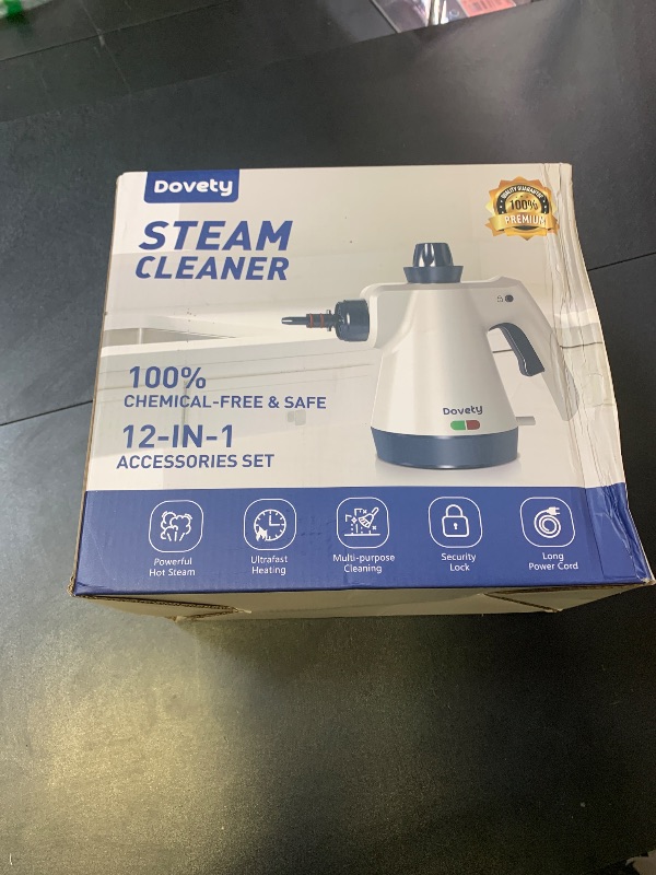 Photo 1 of Steam Cleaner, Pressurized Handheld Steam Cleaner for Home with 12pcs Accessories & Safety Lock, Multi-Surface & Powerful Home Use Steamer for Cleaning, Car, Bathroom, Shower, Window, Grime, Grease
