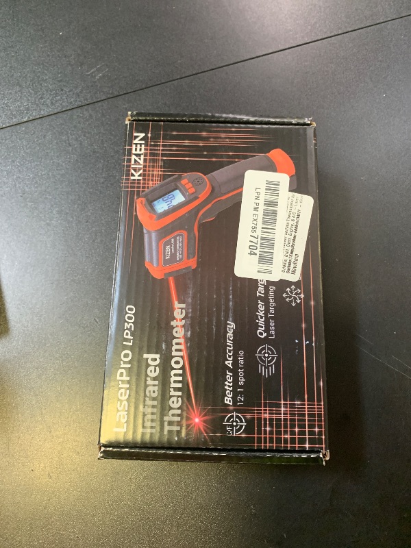 Photo 1 of Kizen Infrared Thermometer Gun (LaserPro LP300) - Handheld Surface Thermometer for Griddle, Grill, Oven, Engine, & A/C - Laser Surface Temp Reader -58F to 1112F - Heat Detector, Temperature Sensor Gun