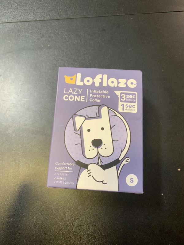 Photo 1 of Loflaze Soft Inflatable Dog Cone Collar for Small Medium Large Dogs - Neck Donut E Collar Alternative for Recovery After Surgery - Pink S