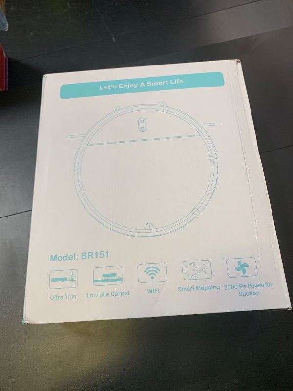 Photo 1 of Robot Vacuum and Mop Combo, 2 in 1 Mopping Robot Vacuum Cleaner with Schedule, Wi-Fi/Voice/App, Strong Suction, Easy of Use, Self-Charging Robotic Vacuum, Slim, Ideal for Hard Floor, Pet Hair, Carpet