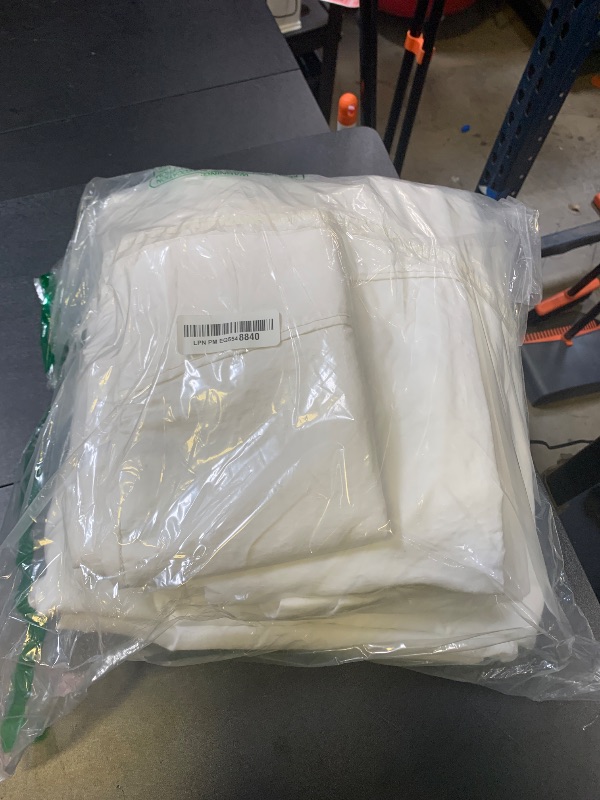 Photo 1 of Threadmill Supima Cotton Sheets - 1200 Thread Count, 100% Cotton Cal King Bed Sheets Set, 4 Pc White with Elasticized Deep Pocket