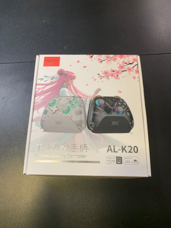 Photo 1 of BLESSOURCE PC Controller,Bluetooth Controller with Hall Triggers,Hall Joysticks,RGB Light,for PC/Switch/iOS/Android 1000mAh with Charging Dock.