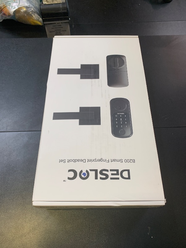 Photo 1 of DESLOC B200 Fingerprint Smart Door Lock with 2 Lever Handles, App Control, Smart Locks for Front Door, Deadbolt Smart Lock, Electronic Keypad Deadbolt Lock, Emergency Power Port, 12 Months Battery