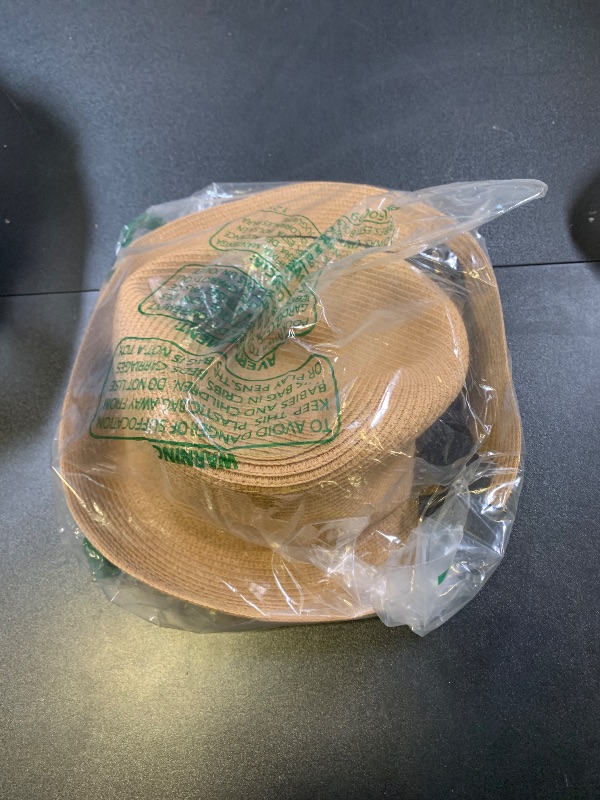 Photo 1 of DRESHOW Women Straw Sun Hat Short Brim Panama Travel Fedora Beach Cap Roll Up Summer Hat for Men UPF 50+