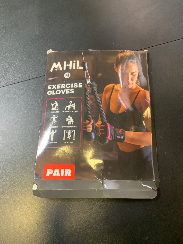 Photo 1 of MhIL Workout Gloves for Women – Breathable Gym Gloves for Women with Palm Protection and Enhanced Grip – Padded Weight Lifting Glove for Womens with Wrist Wraps Support Weightlifting Exercise Cycling