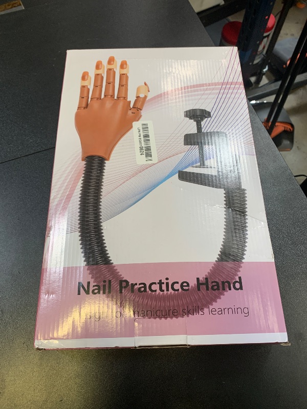 Photo 1 of LIONVISON Practice Hand for Acrylic Nails, Flexible Nail Practice Hands Training Kits, Fake Manican Hands for Nails Practice, Movable Nail Maniquin Hand with 300PCS Nail Tips, File, Brush and Clipper