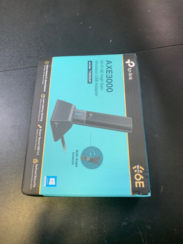 Photo 1 of TP-Link WiFi 6E USB Adapter for Desktop PC - (Archer TXE50UH) AXE3000 Tri-Band Wireless Network Adapter, Ultra-Low Latency, MU-MIMO, OFDMA, Refined Security, WPA3, Supports Windows 11/10