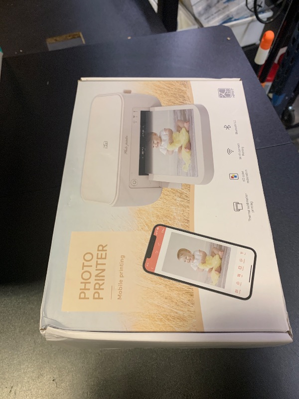 Photo 1 of HPRT CP4100 4x6 Instant Photo Printer -Portable Phone Picture Printer + 20 Sheets, Mobile, Wi-Fi, Premium Dye Sublimation (300 DPI) for Pro-Quality Home Prints - Creative Editing App