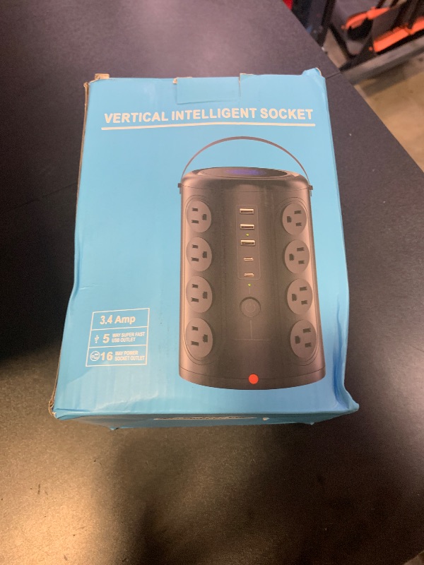 Photo 1 of Tower Power Strip Surge Protector with 16 Outlets and 5 USB Ports (2 USB-C), 6FT Extension Cord with Multiple Outlets,Heavy Duty Charging Station,Home Office Dorm Room Essentials. No Wireless Charging