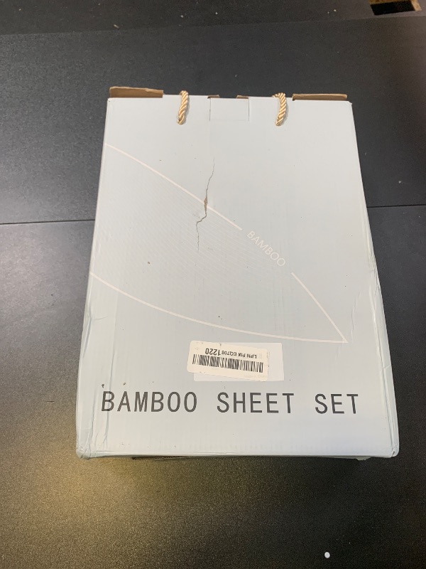 Photo 1 of Shilucheng 100% Viscose Derived from Bamboo_ Sheets Queen Size 4pcs - Ultra Cooling & Silky Soft Bed Sheets, 16" Deep Pocket, Perfect for Hot Sleepers, Hotel Bedding Sheets (Grey)