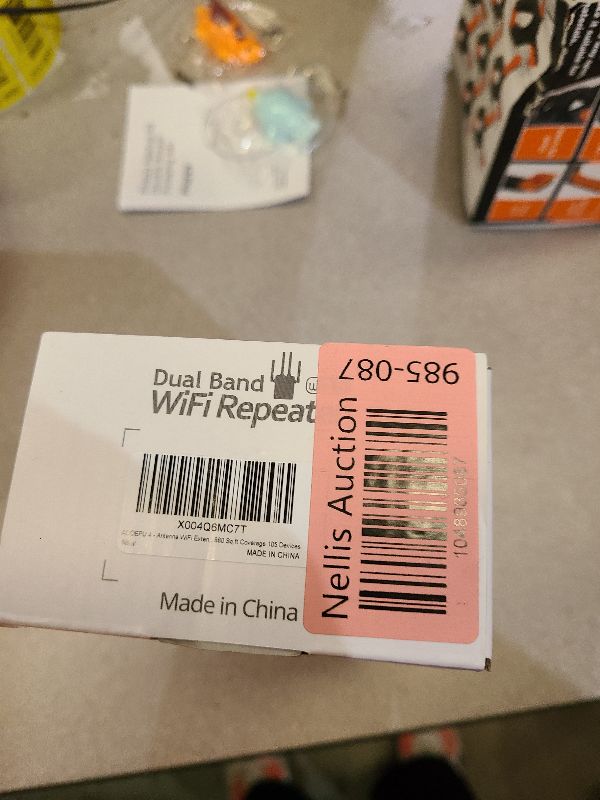 Photo 1 of 1200Mbps WiFi Extender Signal Booster – Dual Band WiFi Speed Enhancer, EasyMesh Compatible, 4 Directional Antennas (12880 Sq.ft),WiFi Booster Supports 105 Devices, Ethernet Port and Easy Setup