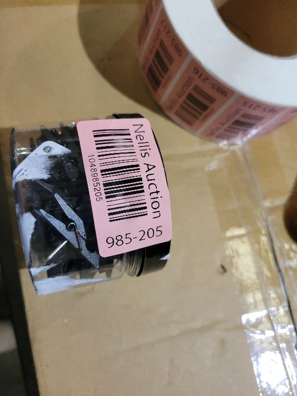 Photo 1 of ?ZYFOFFICE 50-Pack Black Push Pins with Spring-Loaded Wooden Clips, Damage-Free Cork Board Tacks for Artwork, Photos & Notes (No-Mark Design)