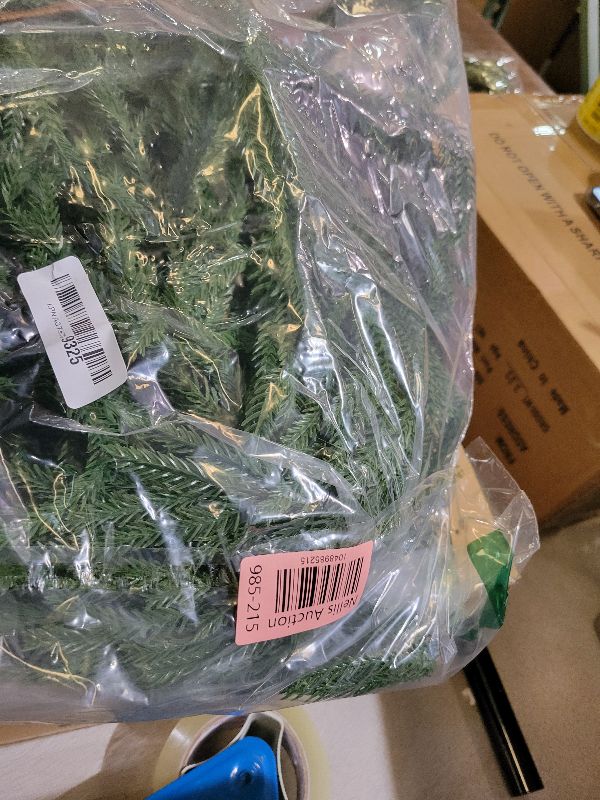 Photo 1 of 2 Pcs 6 Ft Christmas Artificial Norfolk Pine Garlands, Real Touch Winter Pine Garland, Green Artificial Greenery Garland for Mantle, Table, Wall, Fireplace, Indoor &Outdoor Holiday Decorations