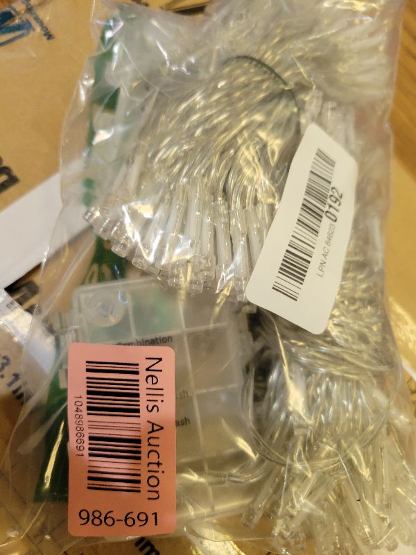 Photo 1 of 2 Pack Christmas String Lights Battery Operated with Timer, 66FT 200 LED Waterproof Twinkle Lights, 8 Modes Fairy Light for Indoor and Outdoor Bedroom Garland Tree Christmas Decorations (Warm White)