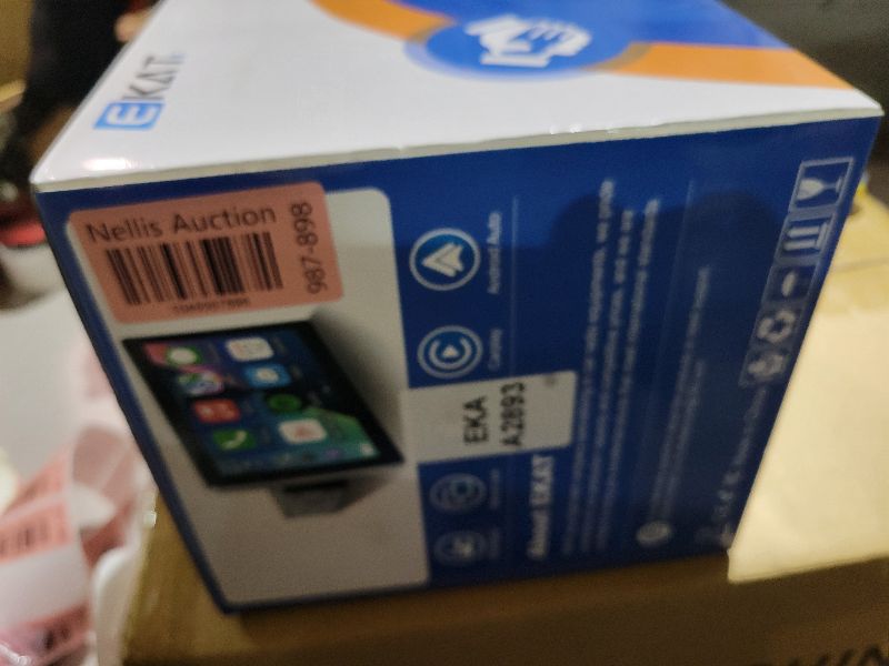 Photo 1 of 10.1 inch Single Din Car Stereo with CarPlay and Android Auto, 10 inch Touch Screen Radio with Mirror Link/1080P/EQ Audio/SWC/Bluetooth +Backup Camera+MIC