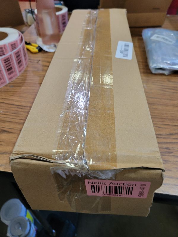 Photo 1 of 1 Inch Heavy Duty Adjustable Double Curtain Rod for Windows 48 to 84 Inches - Weathered White Boho Farmhouse Double Curtain Rod with Decorative Finials - for Living Room, Bedroom, Easy to install