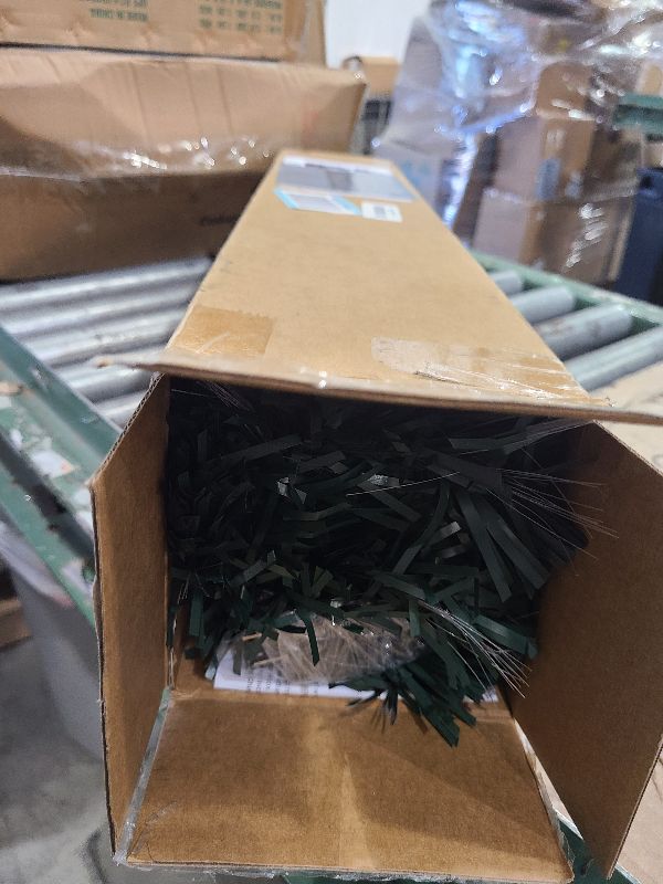 Photo 1 of 3ft Green Fiber Optic Christmas Tree,Pre-Lit Artificial Mini Christmas Tree, Tabletop Small Xmas Tree with Stars Holiday Home Decorations