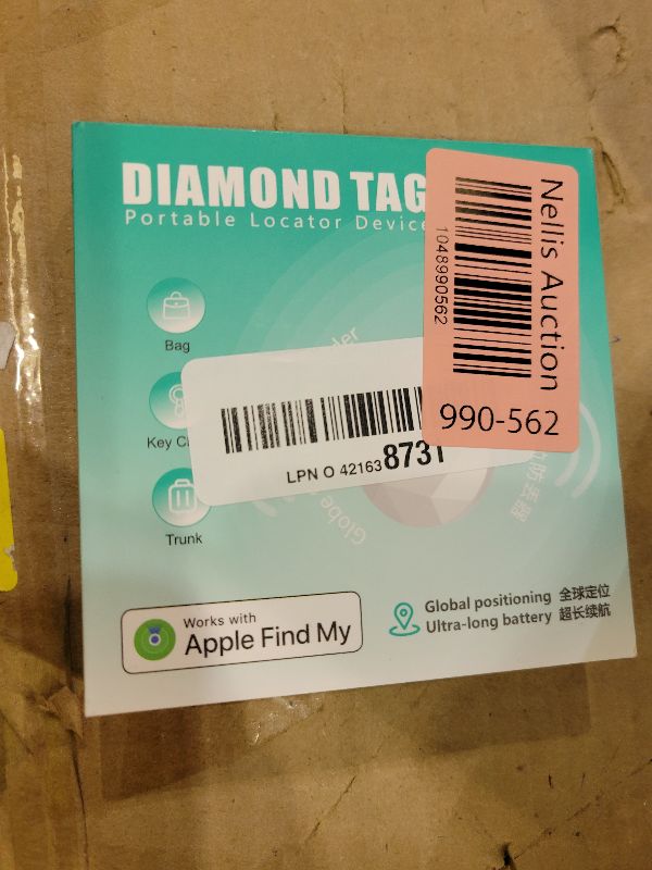 Photo 1 of 2 Packs Air Tracker Tags Compatible with Apple Find My (iOS Only) Bluetooth Tracker, Smart Keys Finder and Item Locator with Waterproof Case for Wallet Luggage Backpack 1B1W