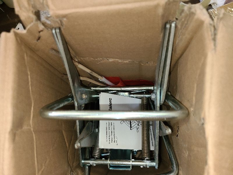 Photo 1 of 2 PCs Mole Traps Scissors, Reusable Silver Galvanized Steel Scissor Trap for Outdoor Lawn Use & Garden, Easy to Use Design Ensures Quick Capture of Moles Gophers