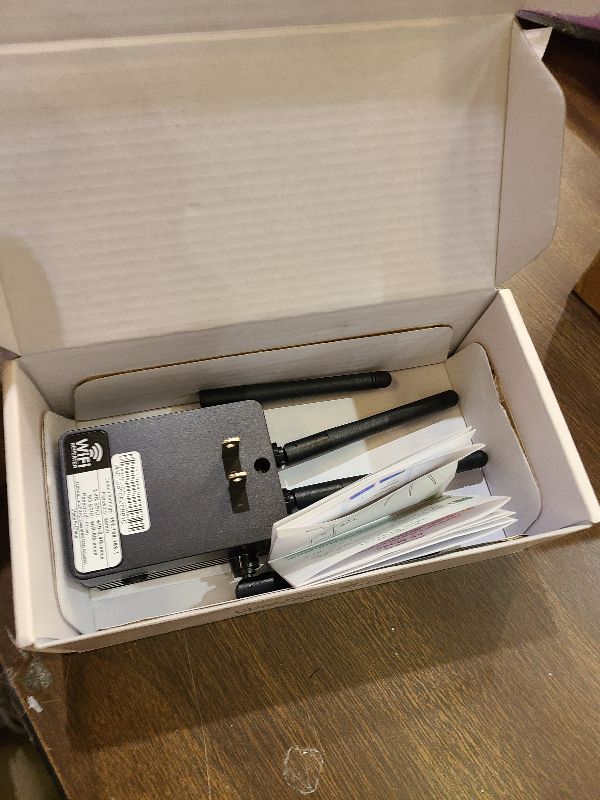 Photo 1 of 12880 Sq.Ft Range WiFi Extender Signal Booster Dual Band 5GHz/2.4GHz, 105-Device Compatibility, Simple Installation, WiFi Extender