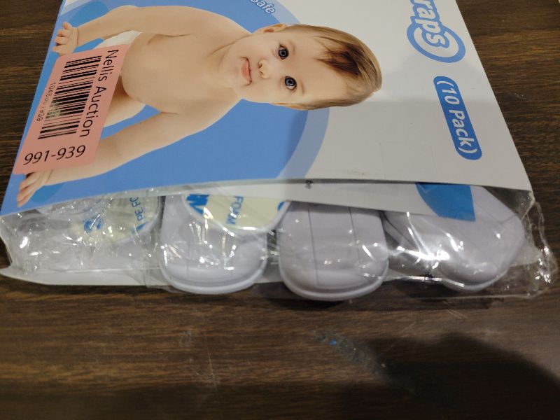 Photo 1 of 10 Pack Cabinet Locks Baby Proofing, Child Proof Cabinet Locks with 3M Adhesive - Easy Installation with Adjustable Straps, Multi-Purpose Child Safety Latches for Drawers Fridge Trash Cans Toilets