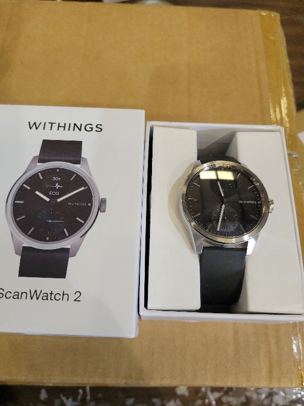 Photo 1 of WITHINGS ScanWatch 2 - Women's Men's Health Smartwatch, ECG, SpO2, Temperature, Sleep Tracking, Respiratory Health, Waterproof, 30-Day Battery, 30-Day Battery, Android & iOS
