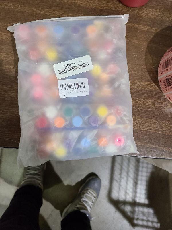 Photo 1 of 145 Pcs Mini Acrylic Paint Set for Kids, 12 Colors Washable Acrylic Paint Strip with 5 Paint Tray for Kids&Adults Craft Paint, with Mini Paint Strips for Easter Eggs Art Craft Painting Easter Gifts