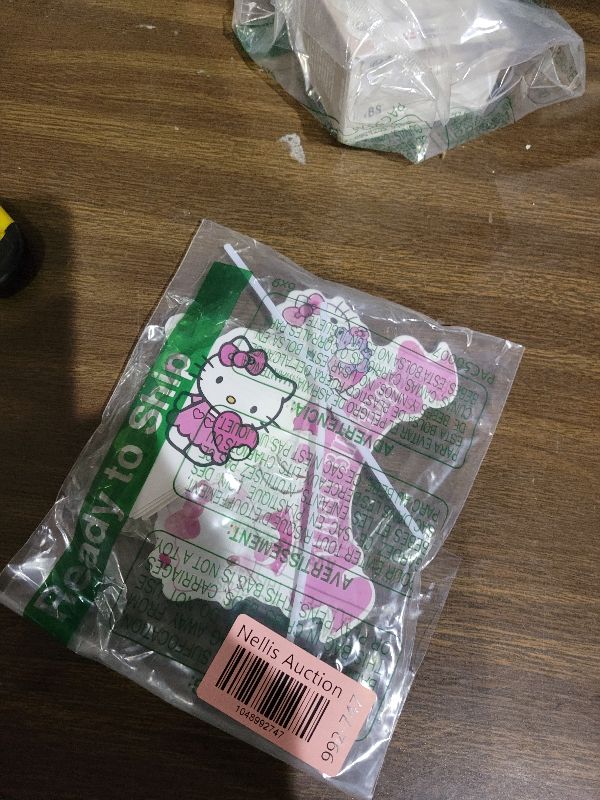 Photo 1 of 15pcs Cupcake Toppers with 1 Happy Birthday Cake Topper, Cute Anime Hello Pink Cat Themed Party Supplies, Perfect for Birthday Party Decorations (Style A)