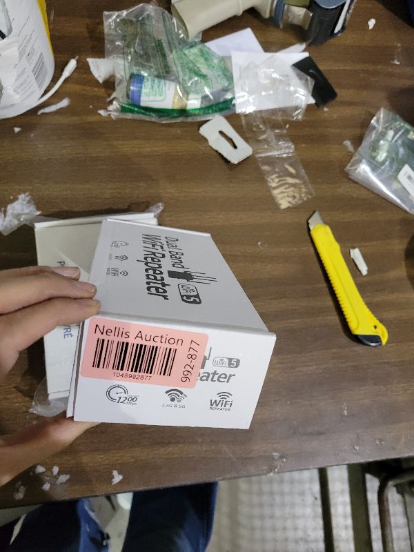 Photo 1 of 12880 Sq.Ft WiFi Extender Signal Booster, 1200Mbps WiFi Repeater, 105-Device Support, Simple Install, WiFi Extender with Wide Compatibility