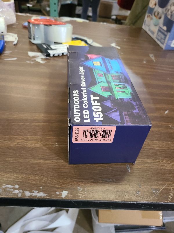 Photo 1 of 150FT Permanent Outdoor RGB Lights - Waterproof Smart LED Eaves Lights with App/Remote Control, Music Sync & DIY Scenes, Perfect for Christmas, Halloween, Parties & Daily Decor, Ideal for House Roof