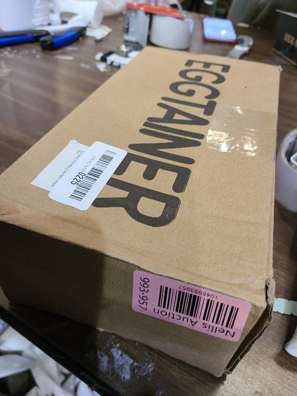 Photo 1 of 18 Egg Dispenser for Refrigerator – Durable Organizer with Wooden Lid, Space-Saving Egg Storage Bin for Freshness, Kitchen Organization, Easy Access & Stylish Design