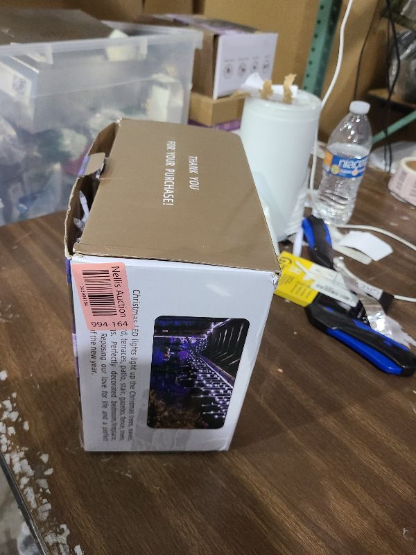 Photo 1 of 132FT 1332 LED Outdoor Christmas Lights - 296 Ice Drops, 12 Pro Modes with Timer Memory & Brightness, Waterproof Hanging Ice String Light for Holiday Wedding Garden Fence House Decor (Cool White)