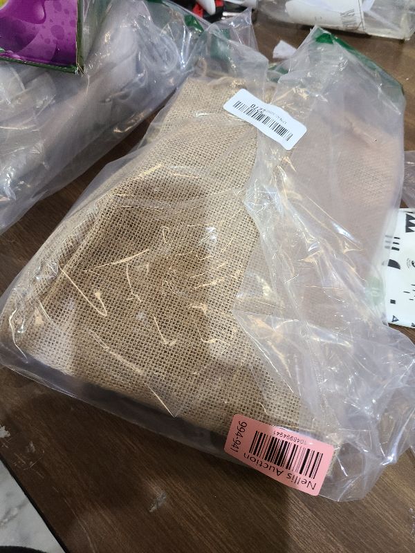 Photo 1 of 2 Pcs Winter Plant Covers for Pot, 13.7" X 15.7" Burlap Plant Freeze Protection Cover for Flower Pot, Outdoor Pot Covers for Winter with Drawstring, Potted Plant Covers for Plants (13.7”Dx15.7”H (S))